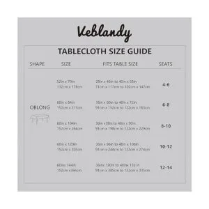 Veblandy Mantel rectangular de lino texturizado_6