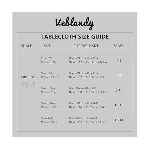 Veblandy Mantel rectangular de lino texturizado_6