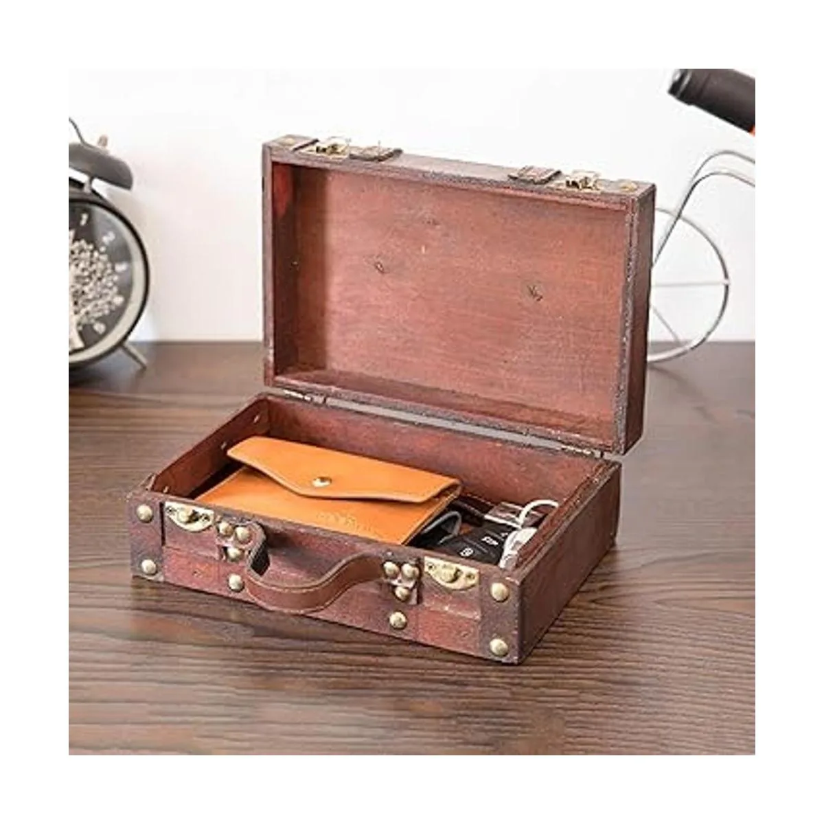 Vintiquewise TM. Caja decorativa pequeña con forma de_2