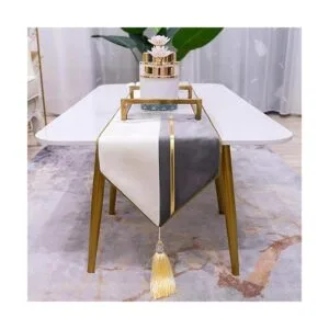 Avigers Caminos de mesa decorativos de terciopelo con_2