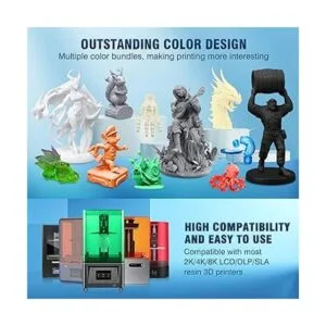 SUNLU Resina de impresora 3D lavable al agua resina 3D de_5