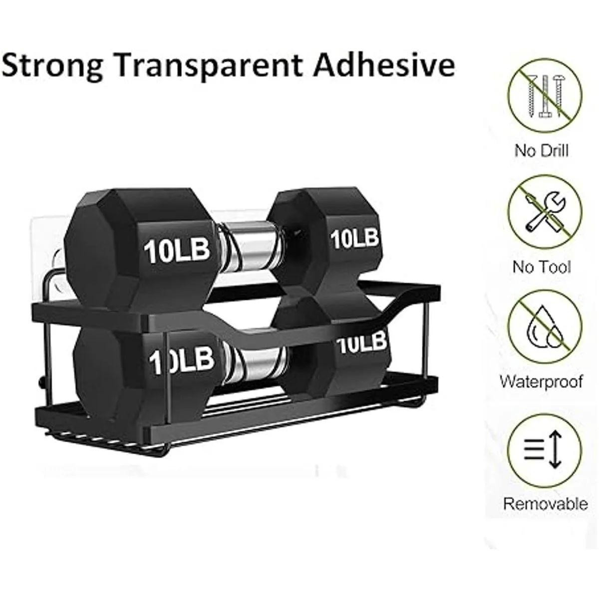 TESOT Organizador de ducha adhesivo organizador de ducha_6