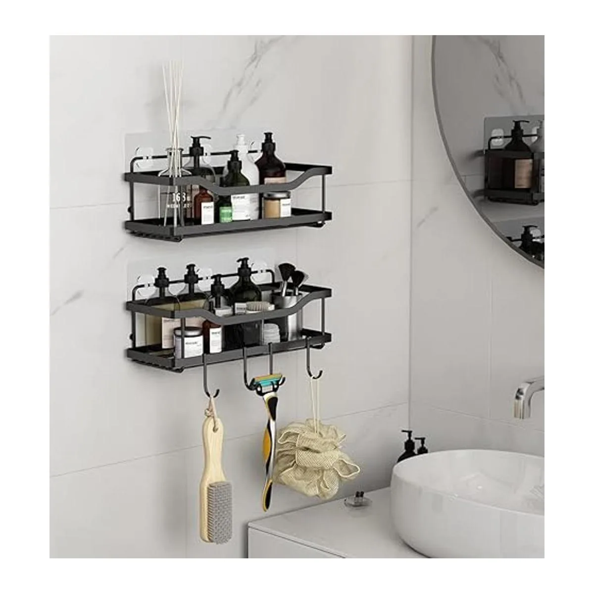 TESOT Organizador de ducha adhesivo organizador de ducha_2