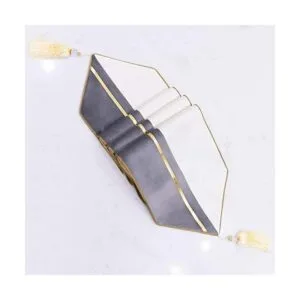 Avigers Caminos de mesa decorativos de terciopelo con_3