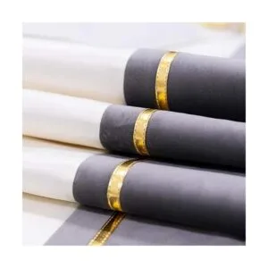 Avigers Caminos de mesa decorativos de terciopelo con_4