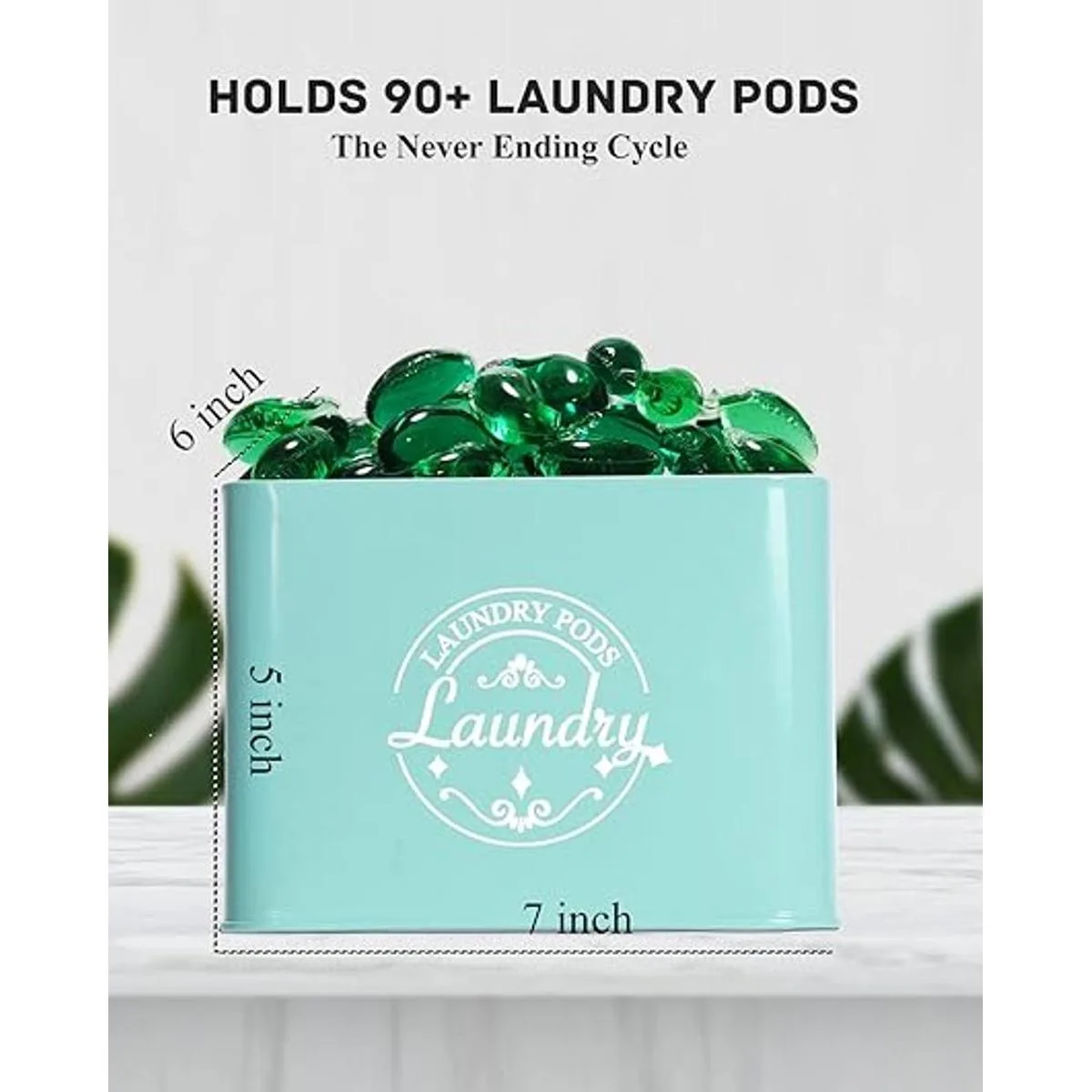 Contenedor de cápsulas de lavandería con tapa con_4