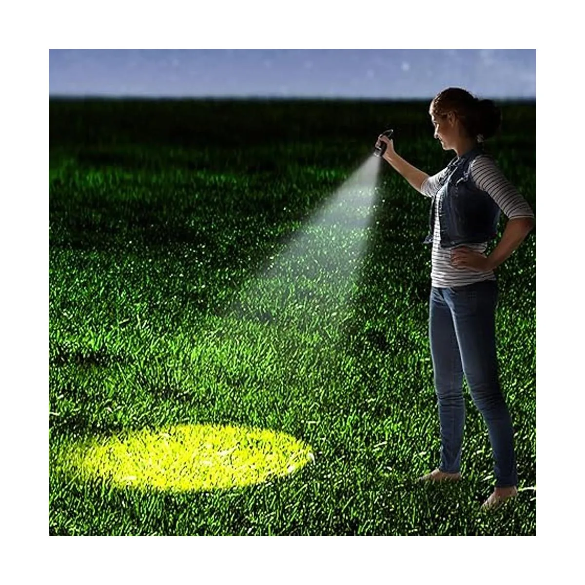 Paquete de 4 linternas solares de manivela recargable de_6