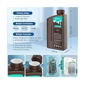 SUNLU Resina de impresora 3D lavable al agua resina 3D de_6