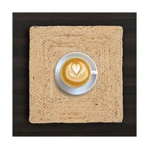 Hausattire Manteles individuales trenzados de yute de 14 x_5