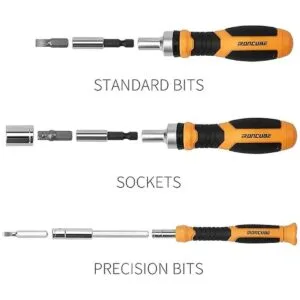 IRONCUBE Juego de puntas de destornillador de trinquete_4