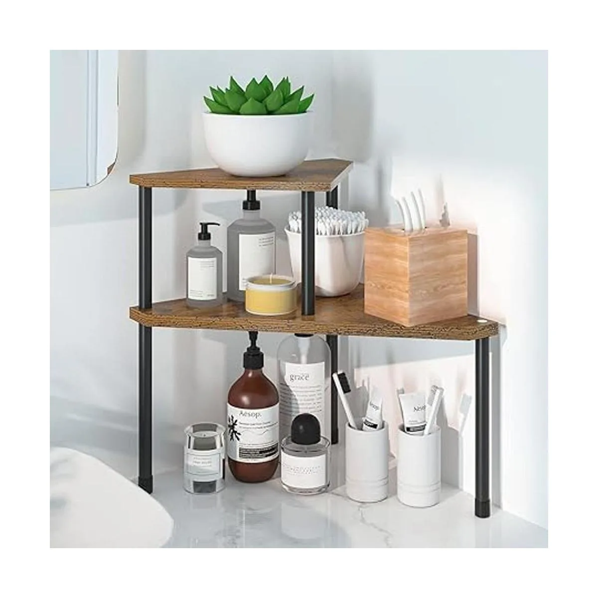 Organizador de encimera de cocina estante esquinero_5