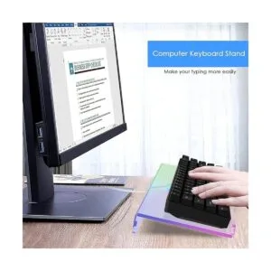 Soporte para teclado de computadora inclinado acrílico RGB_3