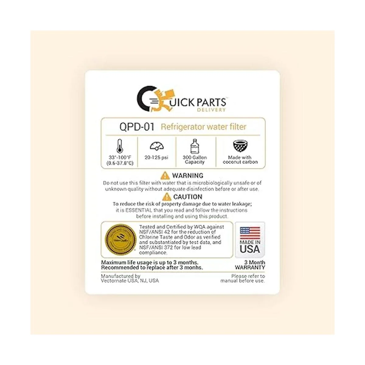 Entrega rápida de piezas QPD01 reemplazo del filtro de_6