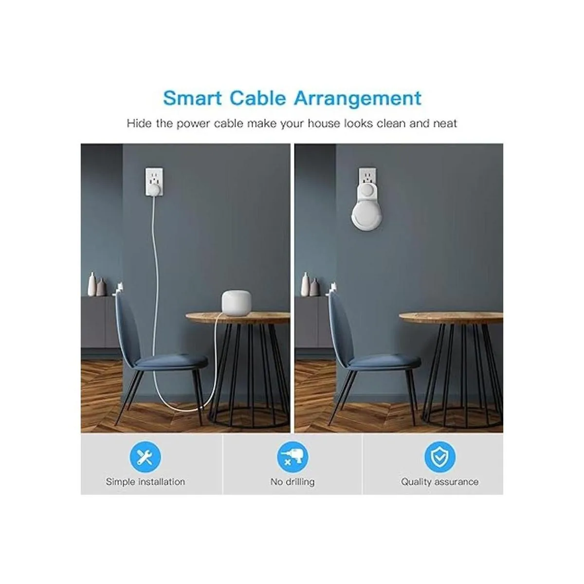 Smart Home Outlet Wall Mount solo para Google Nest WiFi_2