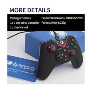 IFYOO V108Red Vone con cable USB Gamepad Joystick para PC_7