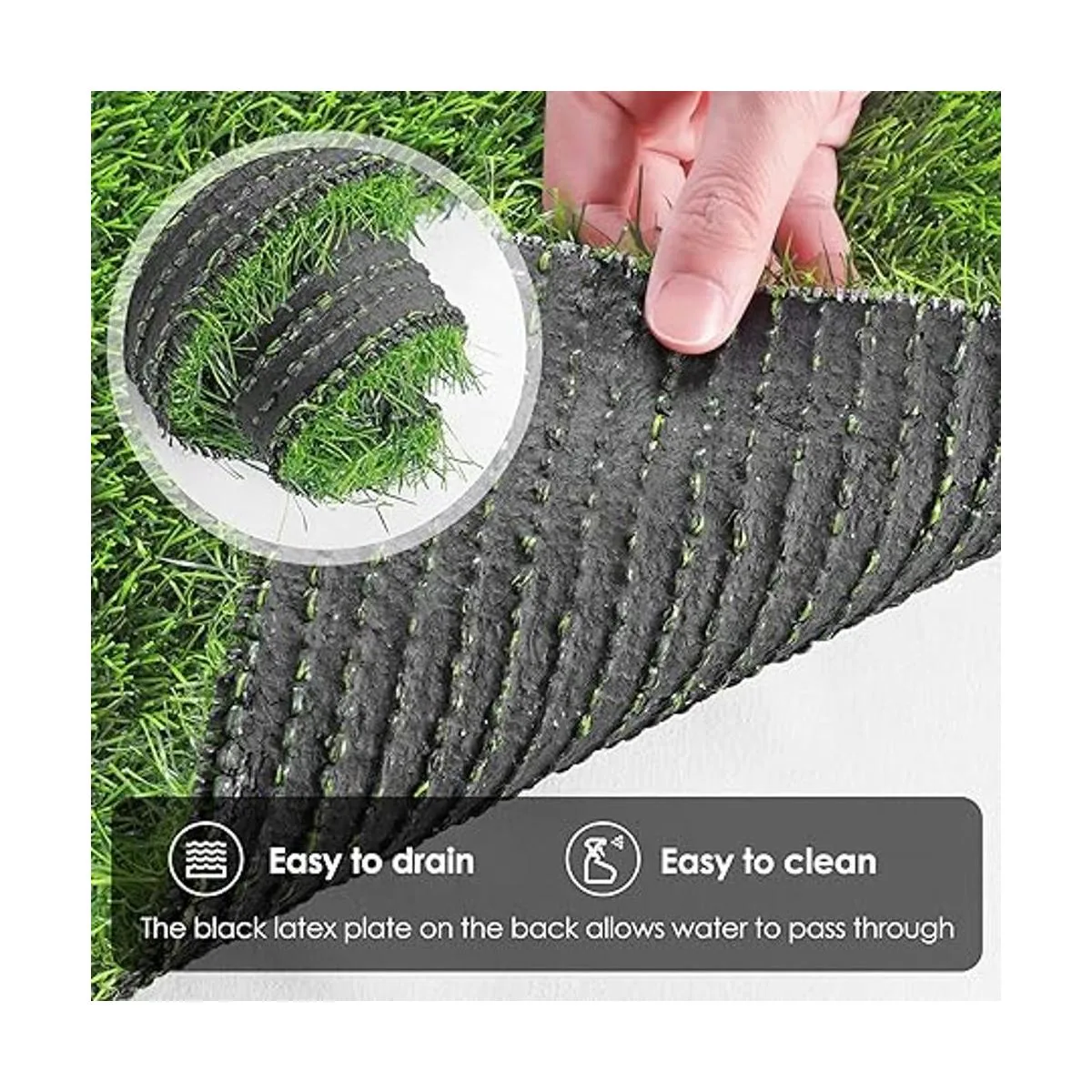 Ruisita Camino de mesa de césped artificial de 12 x 108_4