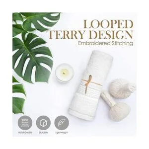 Paquete de 12 paños de algodón de lujo blancos Toallas_5