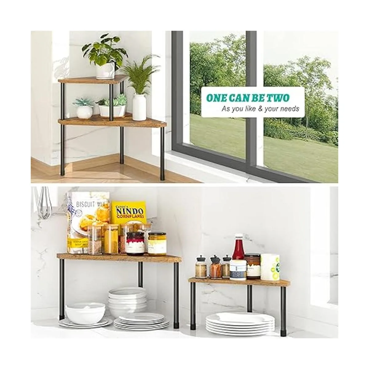 Organizador de encimera de cocina estante esquinero_2