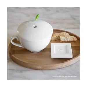 Tea Forte Bandeja ovalada de bambú para taza de té 9 x 7_2