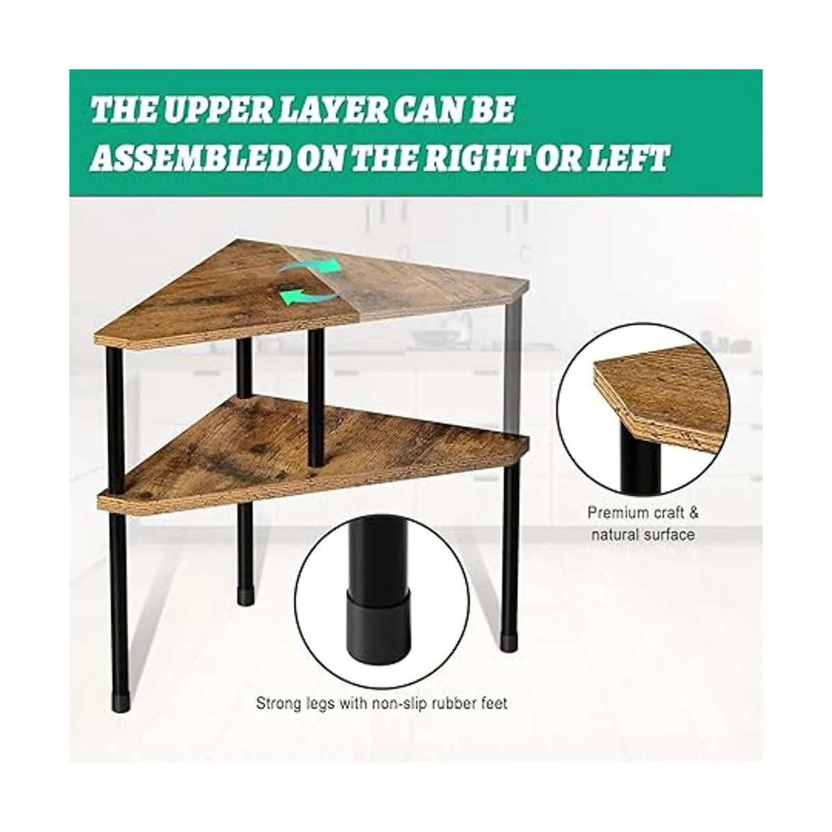 Organizador de encimera de cocina estante esquinero_7