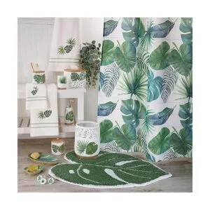 Avanti Linens Viva Palm Collection tarro de algodón verde_6