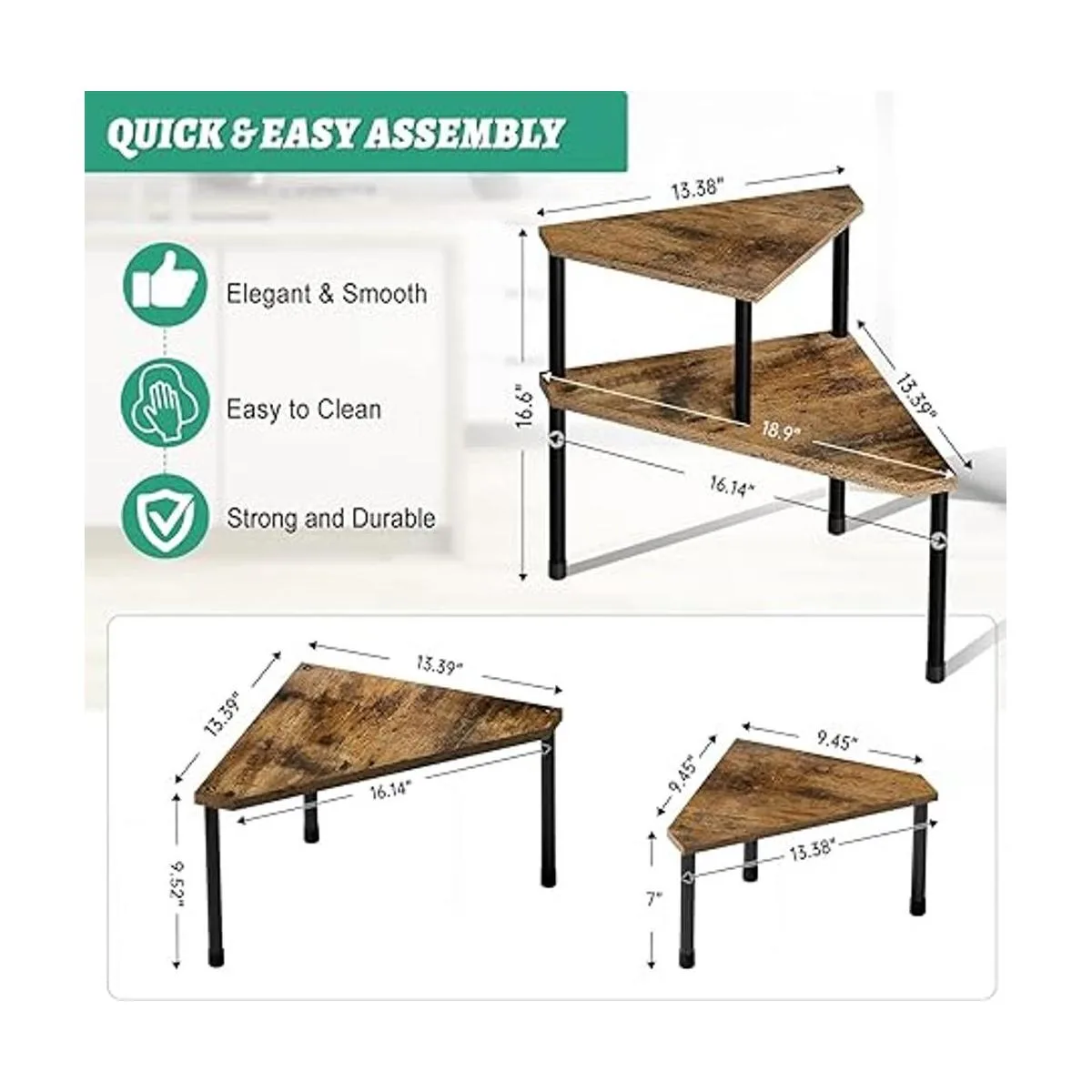 Organizador de encimera de cocina estante esquinero_6