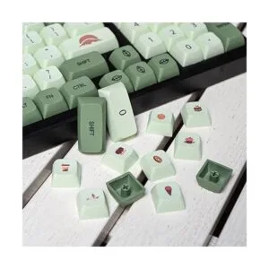 Teclas PBT de 126 teclas teclas verdes matcha de tinte_3