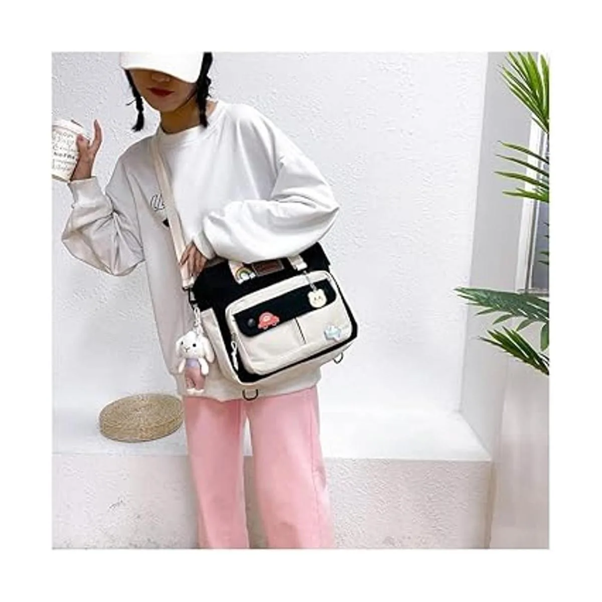 Lindas bolsas para la escuela Kawaii japonesa multifunción_6