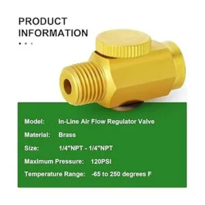 TAISHER 5 piezas de latón para compresor de aire_5