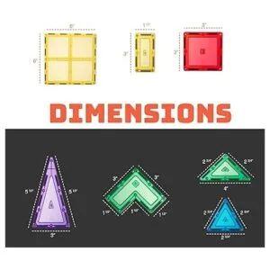 60 piezas de bloques magnéticos 3D azulejos magnéticos_3