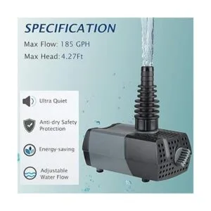 WaterRebirth HSUP700F Bomba de agua sumergible con_3