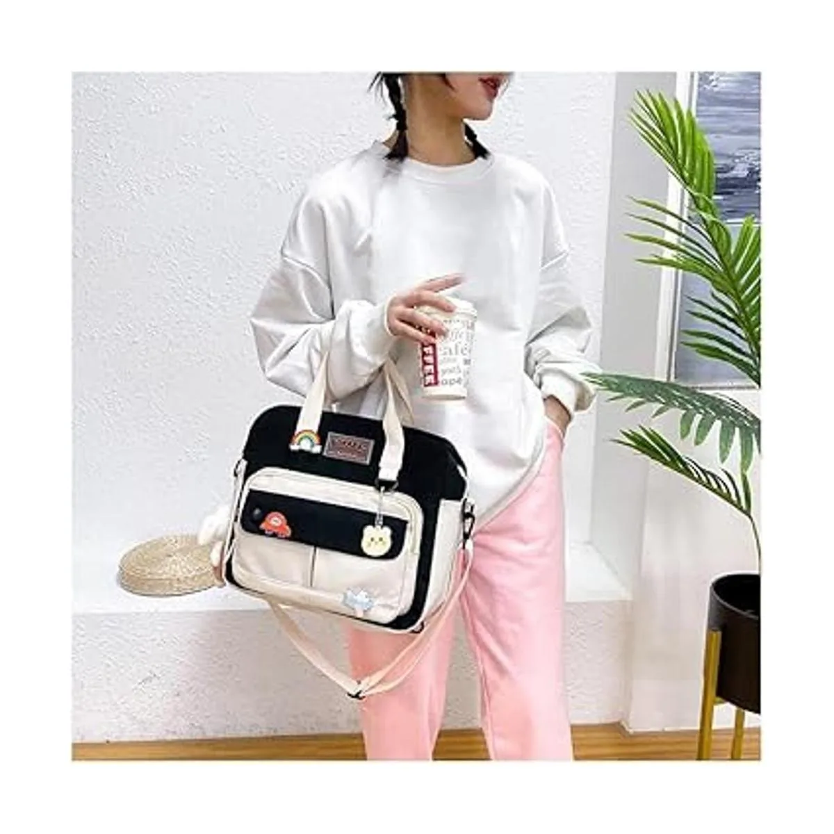 Lindas bolsas para la escuela Kawaii japonesa multifunción_2