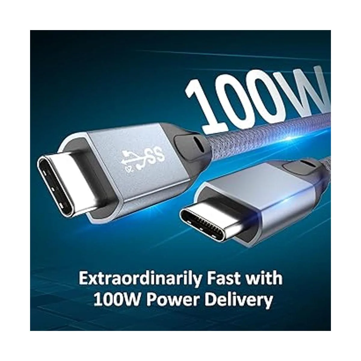 Cable USB C a USB C de 100 W 6.6 pies paquete de 2_2