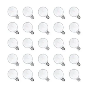 Paquete de 25 bombillas LED esmeriladas G40 de repuesto_1