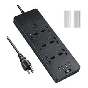 Jumpso Regleta de alimentación con puertos USB cable de_1