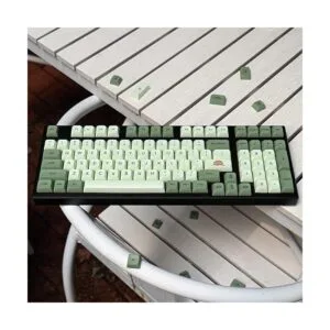 Teclas PBT de 126 teclas teclas verdes matcha de tinte_5