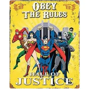 Party Animal DC Comics Superhero Cartel de metal en_1