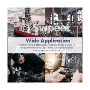 Swpeet 37 piezas de abrazadera de oreja de 4 pulgadas 8_6