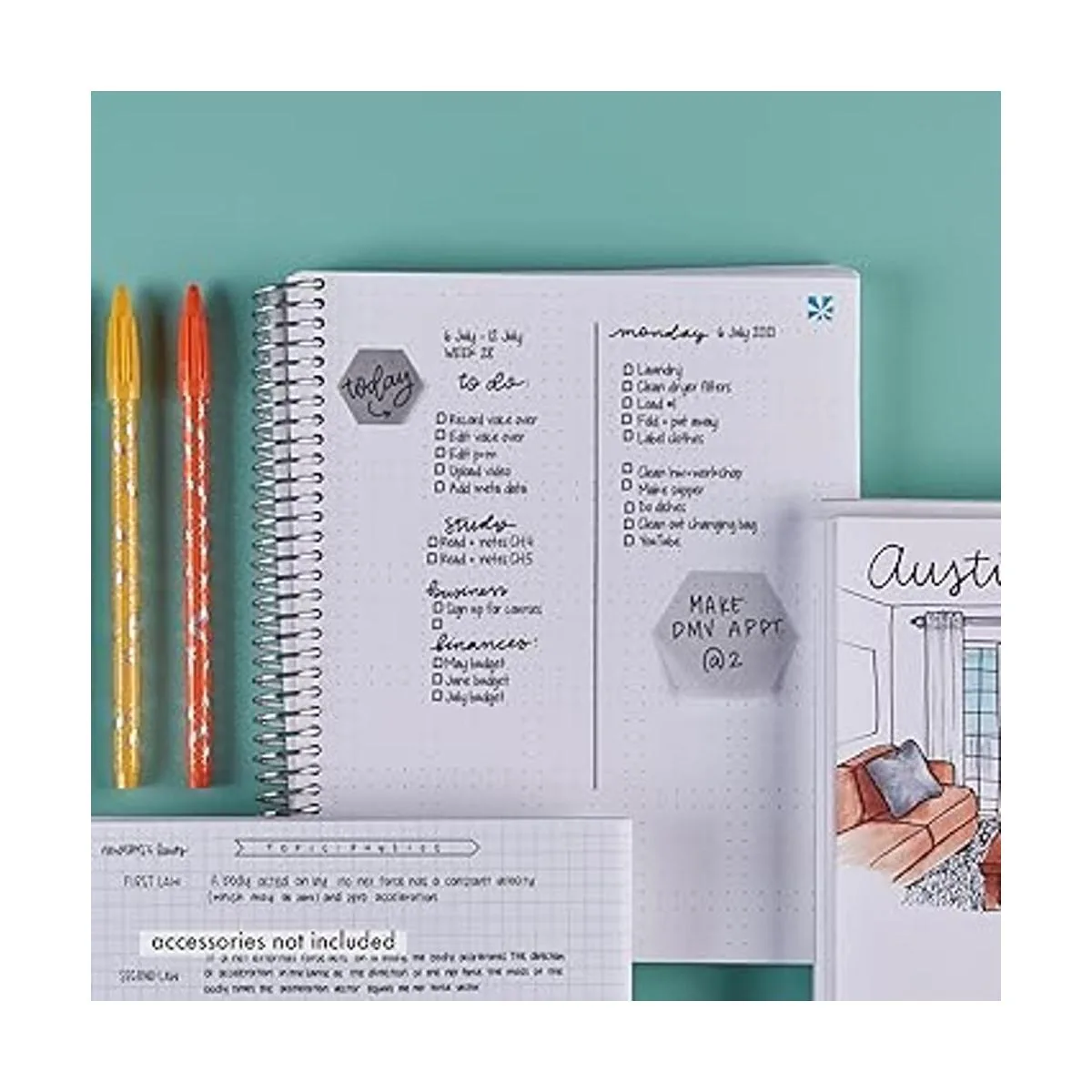 Erin Condren Cuaderno de cuadrícula punteada en espiral_6