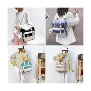 Lindas bolsas para la escuela Kawaii japonesa multifunción_5