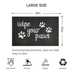 Tapete grande de bienvenida para puerta delantera tapete_2