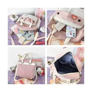 Lindas bolsas para la escuela Kawaii japonesa multifunción_4