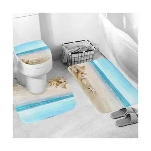 Juego de 4 cortinas de ducha de verano para playa_4