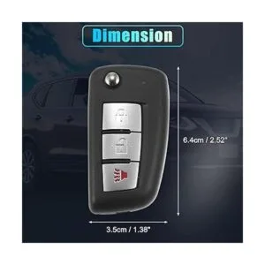 X AUTOHAUX Llavero remoto de repuesto CWTWB1G767 de 434_6