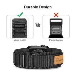 SUNFWR Compatible con Apple Watch Band de 1.654 in 1.732_2