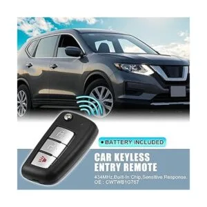 X AUTOHAUX Llavero remoto de repuesto CWTWB1G767 de 434_2