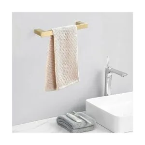 BATHSIR Gold Towel Bar Brushed Gold Towel Rack 12 Inch_3