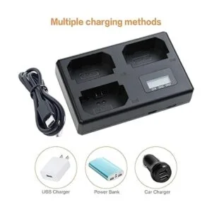 Cargador triple para batería Sony NPFZ100 de 84 V850 mA_4