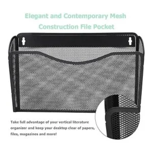 Easepres Organizador de archivos de malla con 3 bolsillos_3