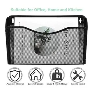 Easepres Organizador de archivos de malla con 3 bolsillos_5